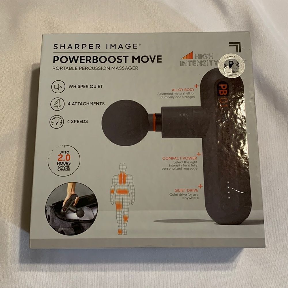 Sharper Image Powerboost Move portable percussion massager NWT